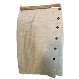 VINTAGE beige draped skirt